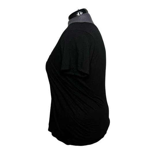 Torrid Life Happens Black Slim Fit Crew Tee (Size 2) - Picture 2 of 5